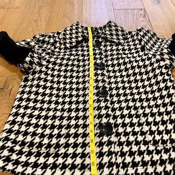 Women's Katherine Barclay Lightweight Wool Blend Jacket Houndstooth Size S - Picture 6 of 13